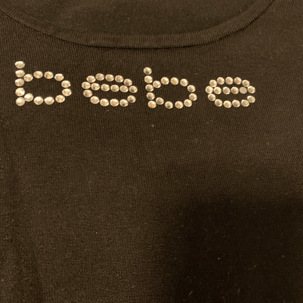 Black Bebe 3/4 length sleeve, sweater size medium